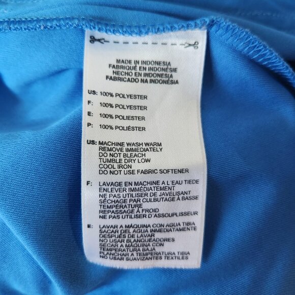 Adidas Men's Blue Active 360 Athletic Shirt Size Large Performance Short Sleeve - Picture 5 of 5